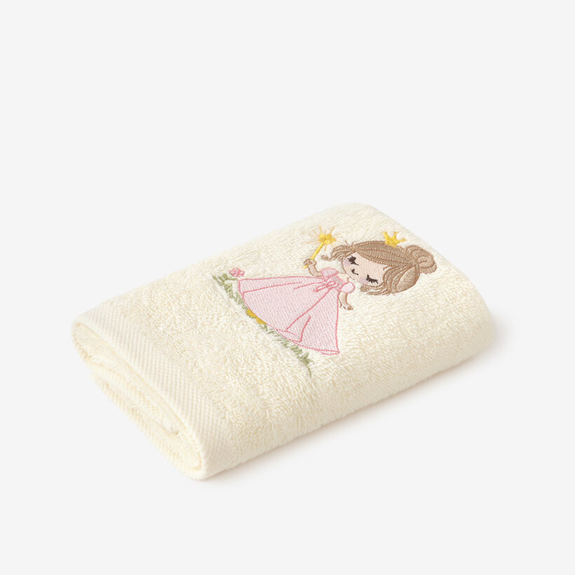Kinder-Frottierhandtuch - Zauberfee auf Creme