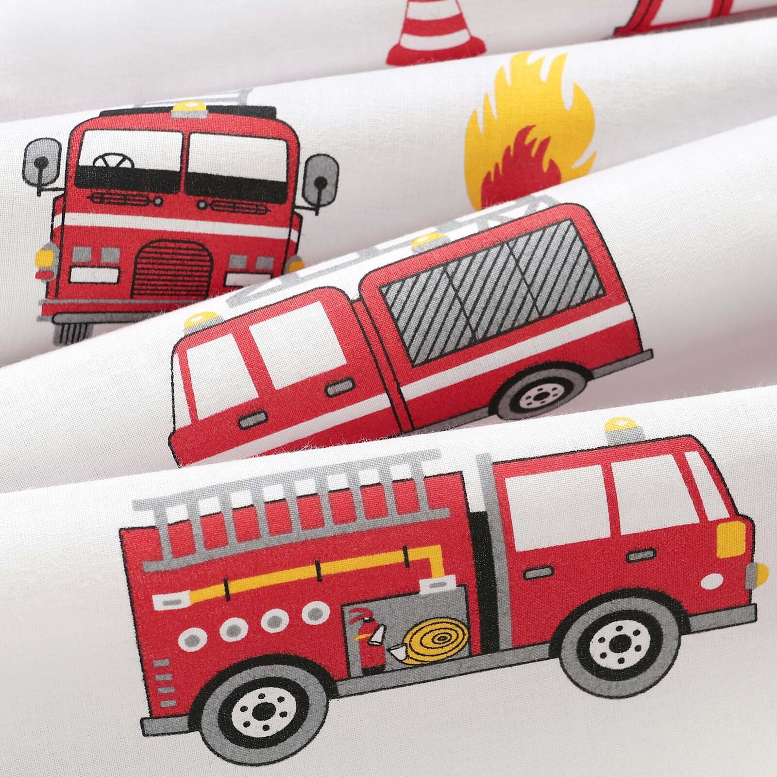 Baumwollstoff - Feuerwehrfahrzeuge