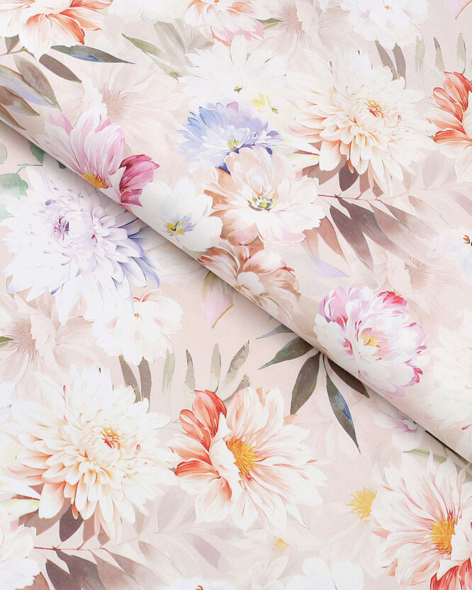 Baumwollstoff Deluxe - wilde Blumen