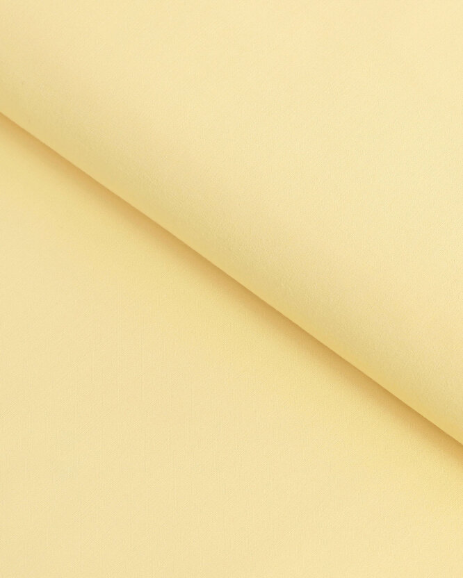 Baumwollstoff einfarbig Suzy - Bananenfarbe