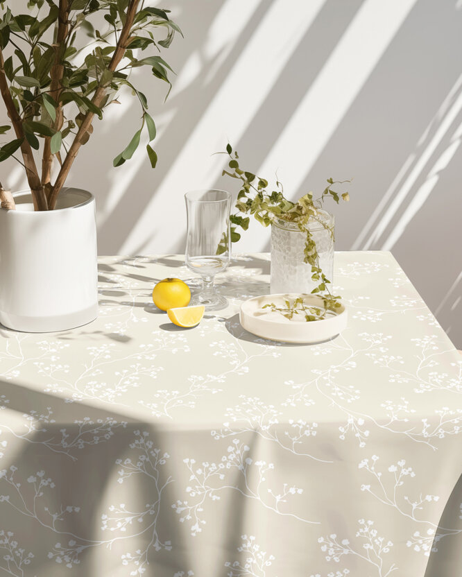 Eckige Teflon-Tischdecke - Kletterpflanzen