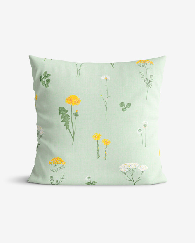 Kissenbezug aus Baumwolle - Grüne Wiese