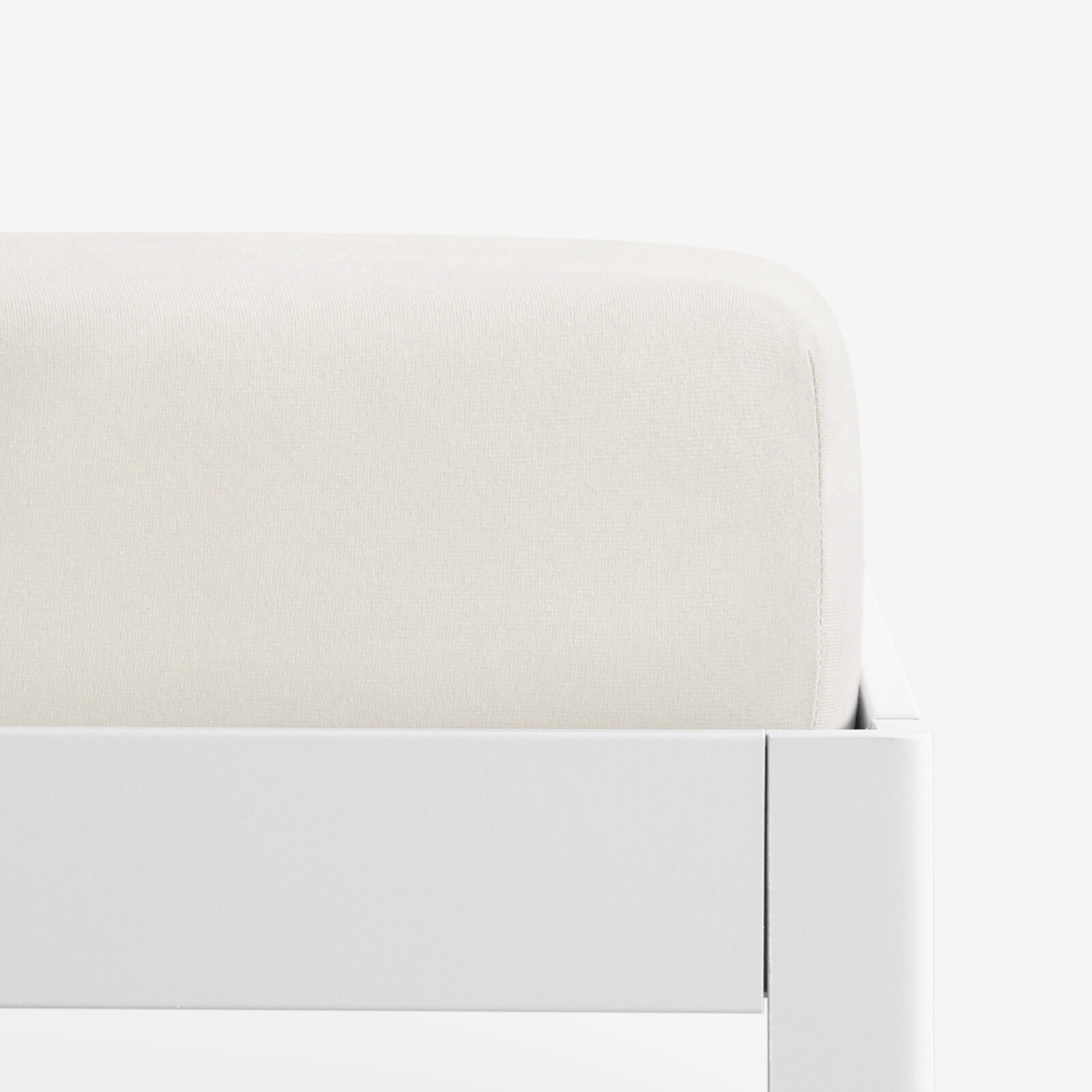 Bettlaken Jersey mit Gummiband - creme