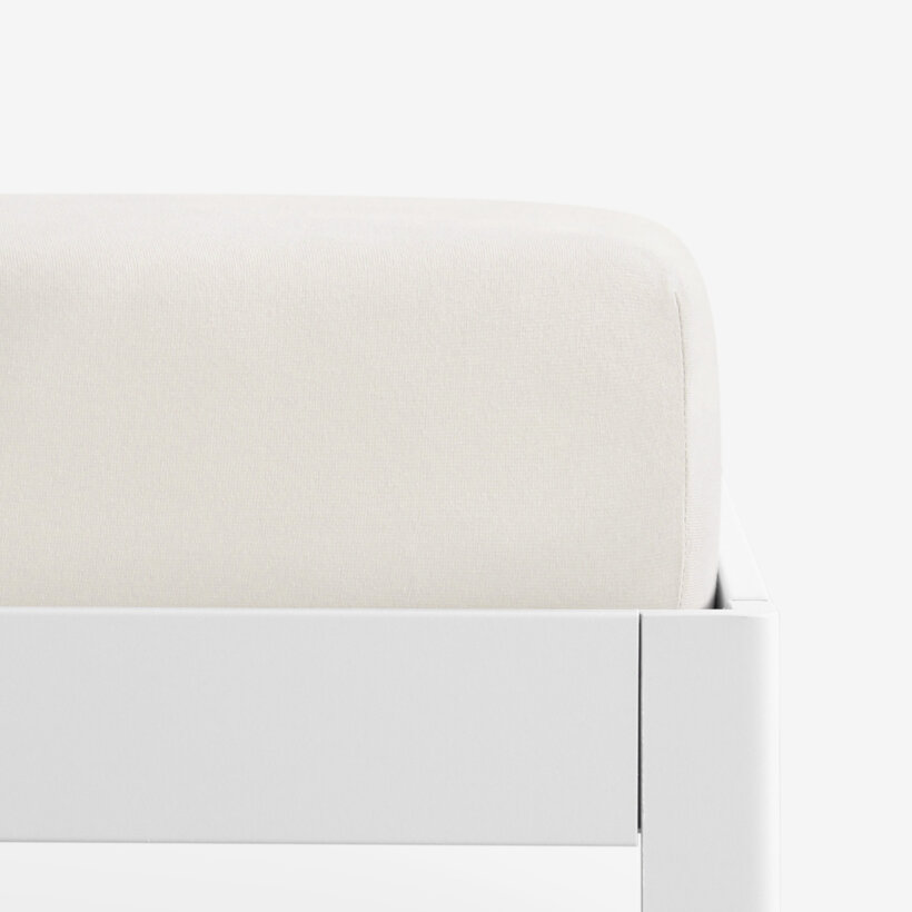 Bettlaken Jersey mit Gummiband - creme