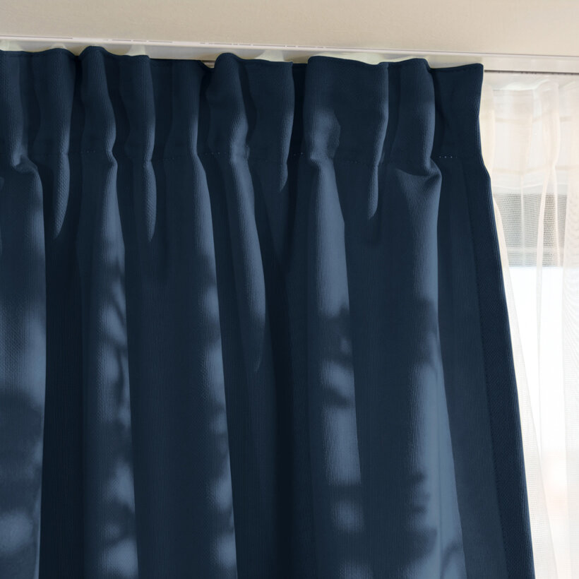Dekorativer Vorhang Marbella - marineblau