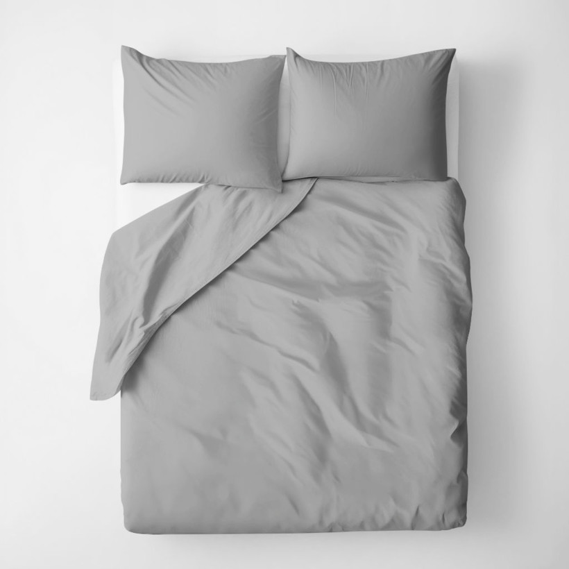Bettwäsche aus Baumwolle - graue