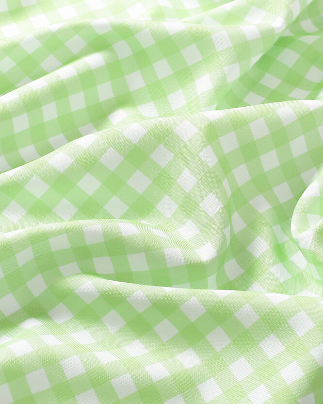 Teflonstoff für Tischdecken - grüne Würfel