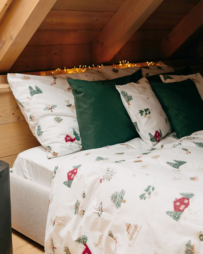 Bettwäsche aus Baumwolle - Traditionelle Weihnachten