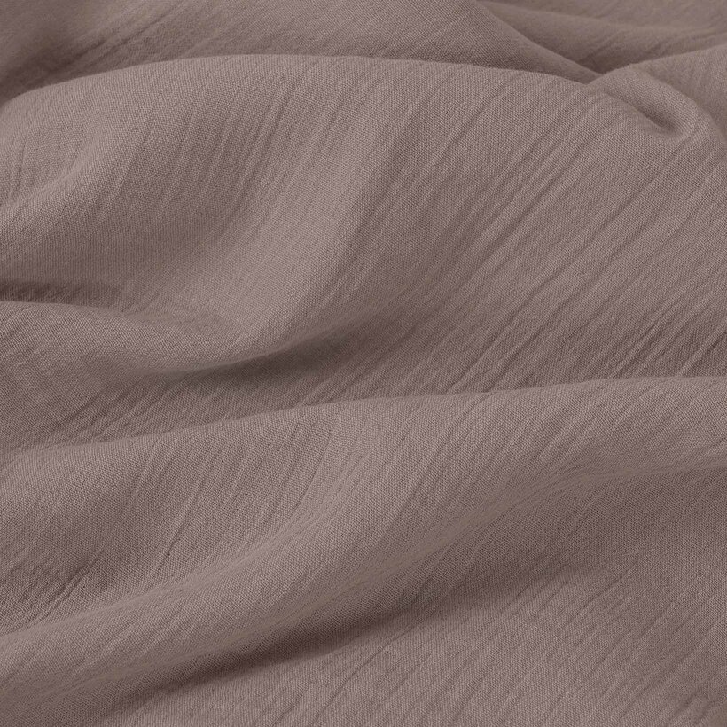 Musselinstoff – kaffeebraun