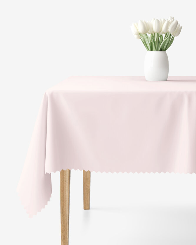 Eckige Tischdecke Teflon - rosa