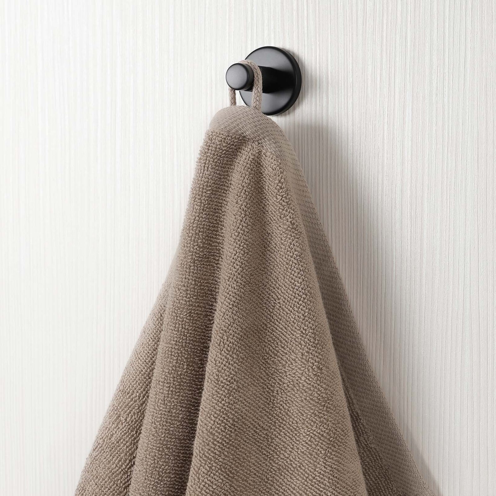 Frottierhandtuch/Duschtuch Soft ohne Bordüre – graubraun