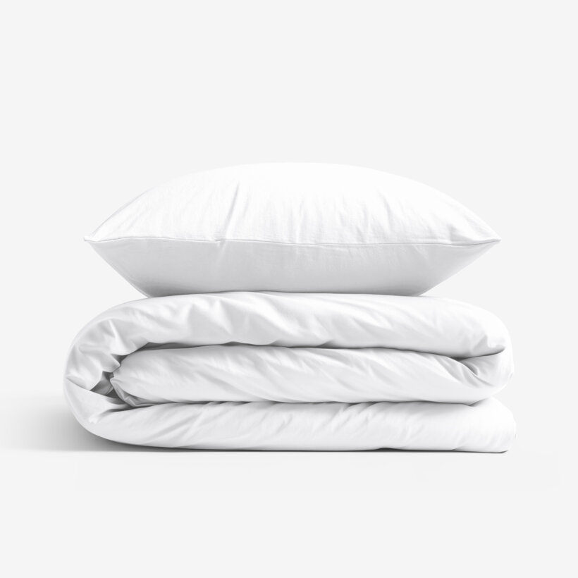 Bettwäsche aus Baumwolle - weiß