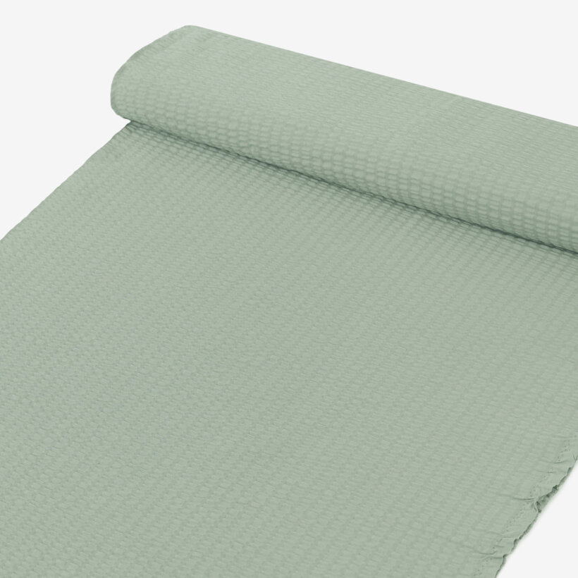 Seersucker - salbeigrün