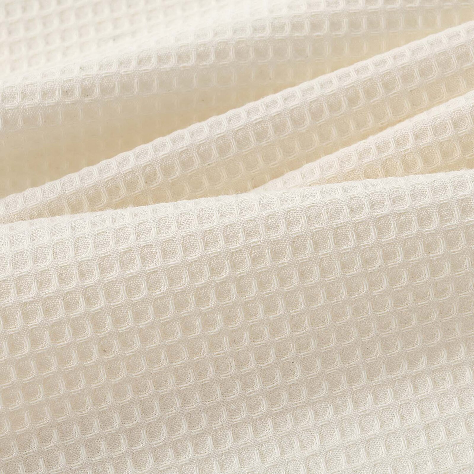 Waffel-Geschirrtuch mit Stickerei - Lebkuchen auf Creme