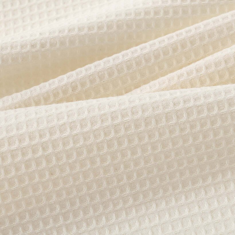 Waffel-Geschirrtuch mit Stickerei - Lebkuchen auf Creme