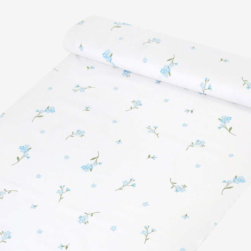 Baumwollstoff - Vergissmeinnicht